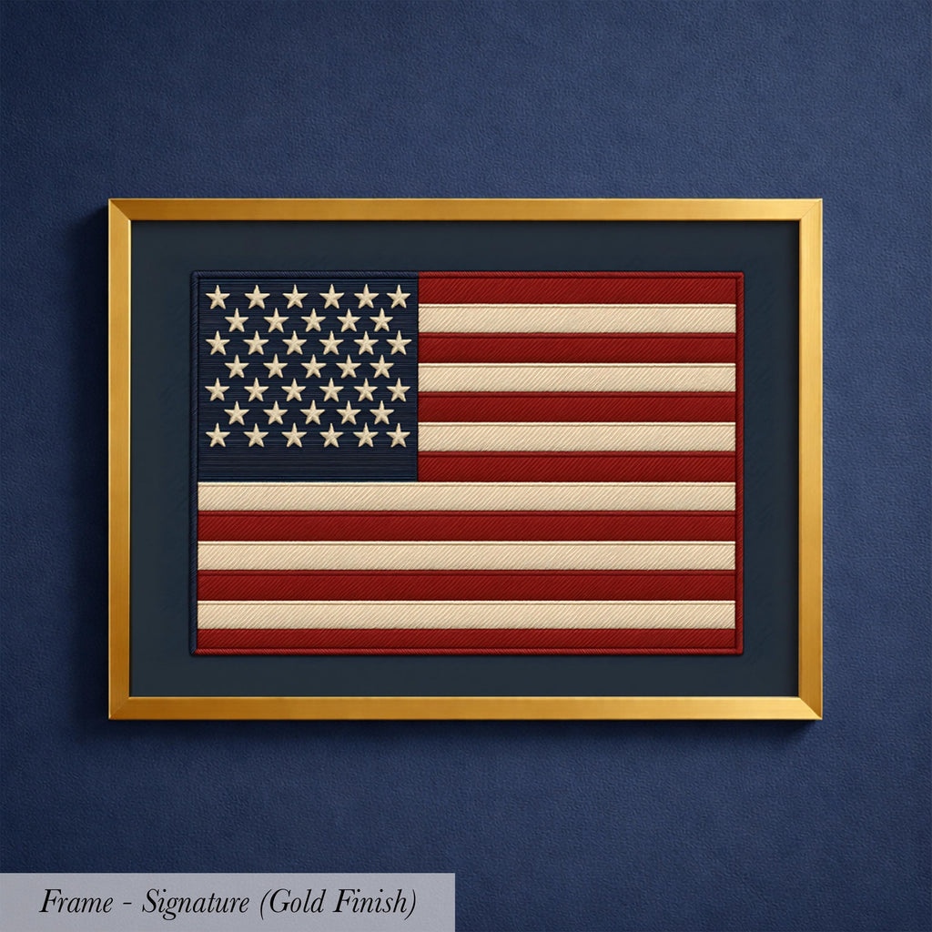 Vintage American Flag Print | 1701