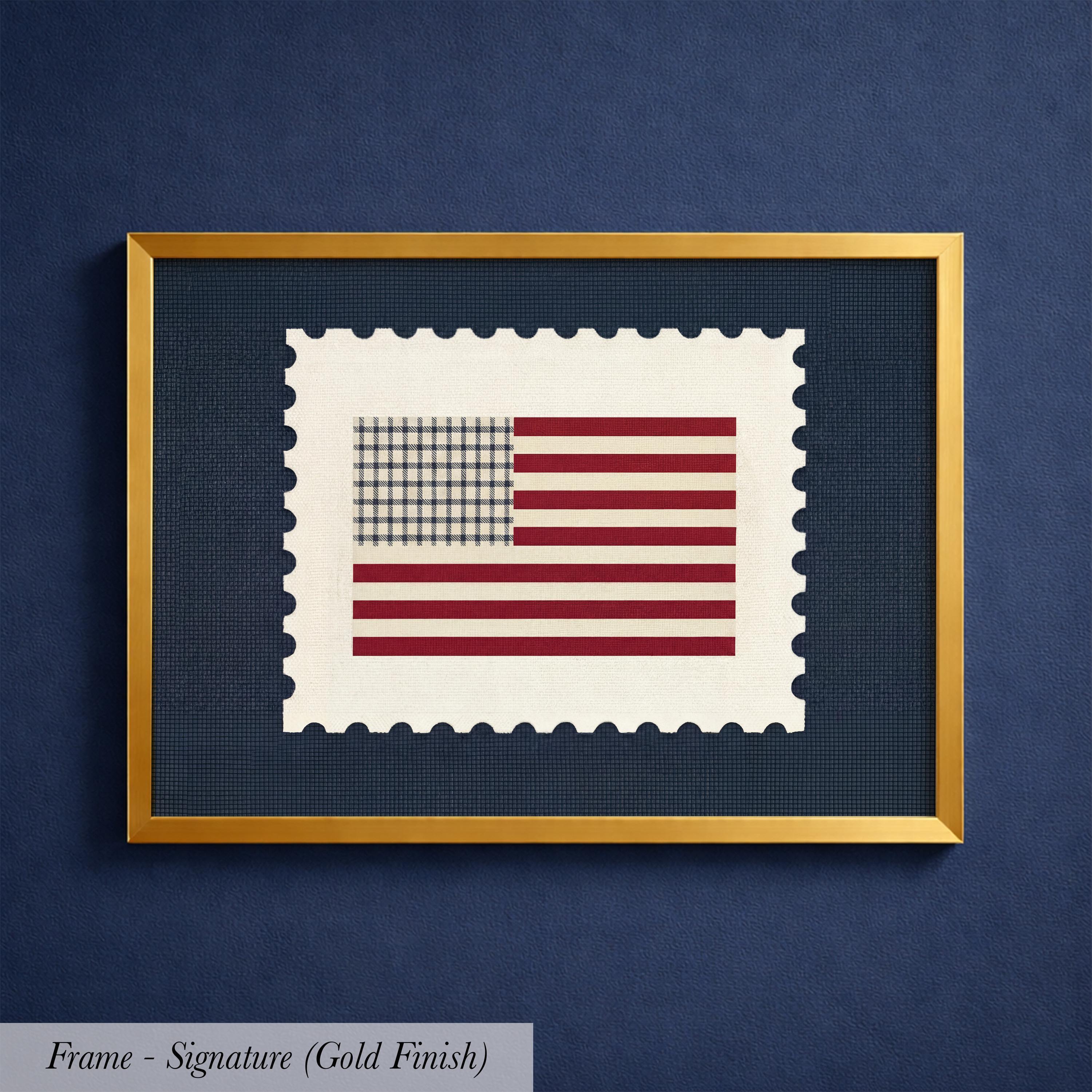 American Flag Vintage Boy Room | 1954