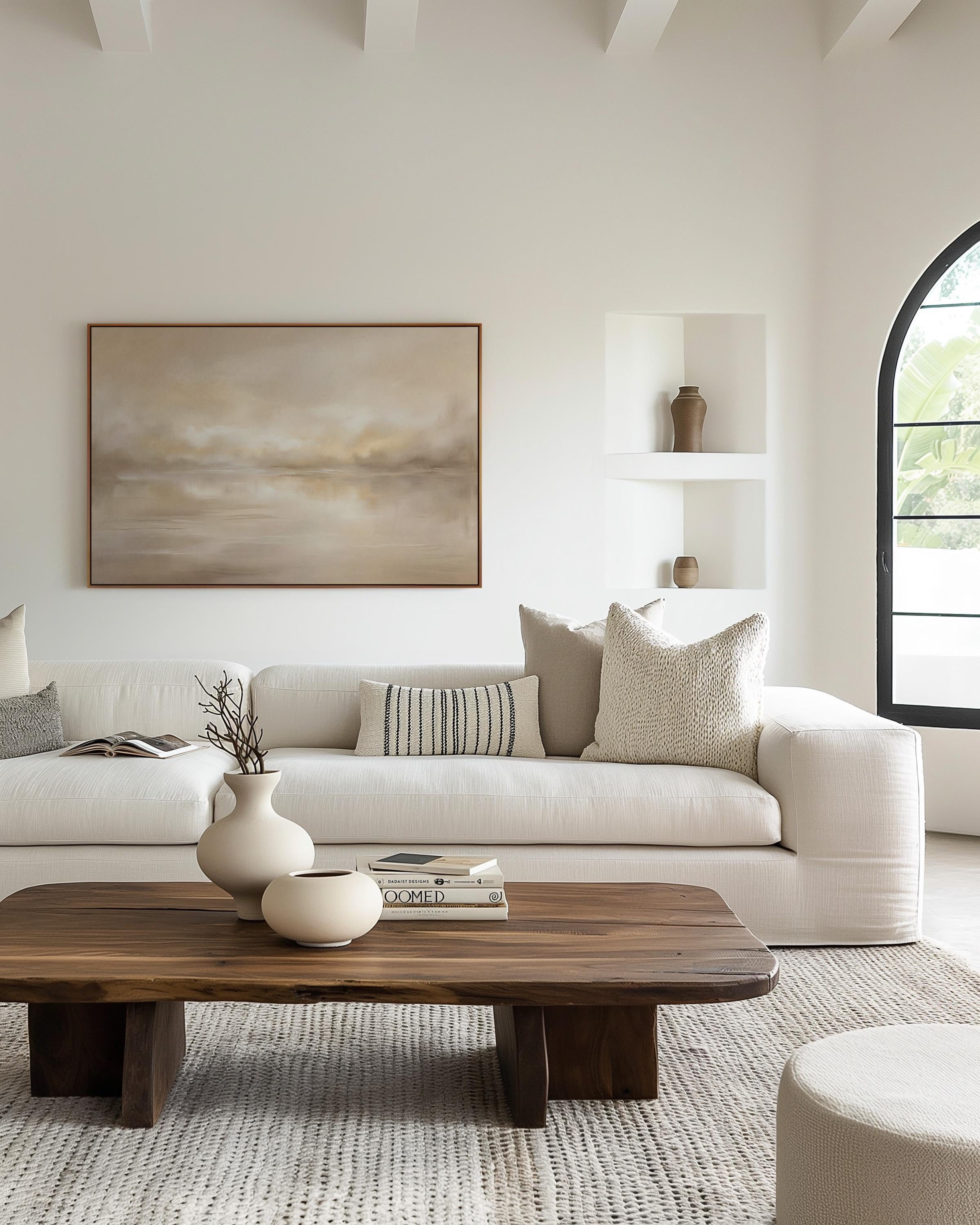 Golden Hour Abstract Landscape Wall Art | 1824