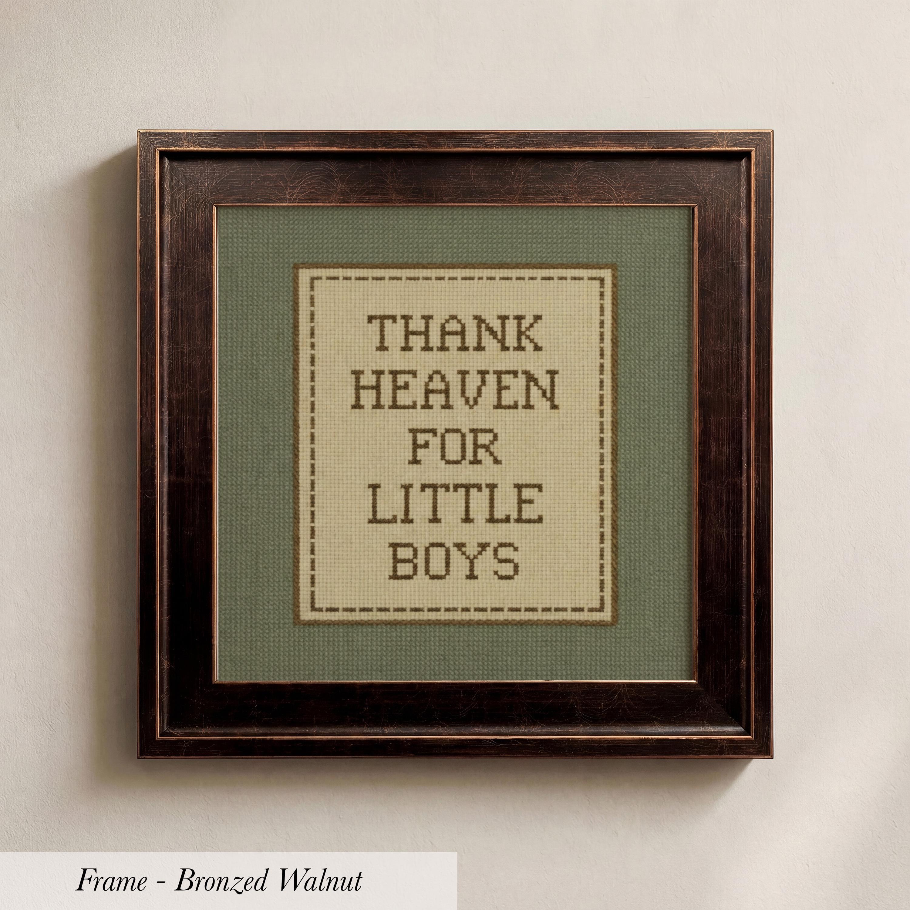 Thank Heaven For Little Boys Nursery Art | 1955