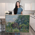 Monet Garden Cotton Float Frame Canvas Art Print | 2215