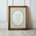 Jeremiah 1:5 Gingham Nursery Wall Art | 1249