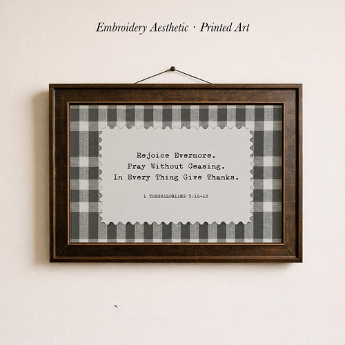 a framed print with a black and white checkered pattern and a handwritten message on a white background.