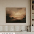 Moody Landscape Canvas Print - Abstract Earth Tone Wall Art | 2227