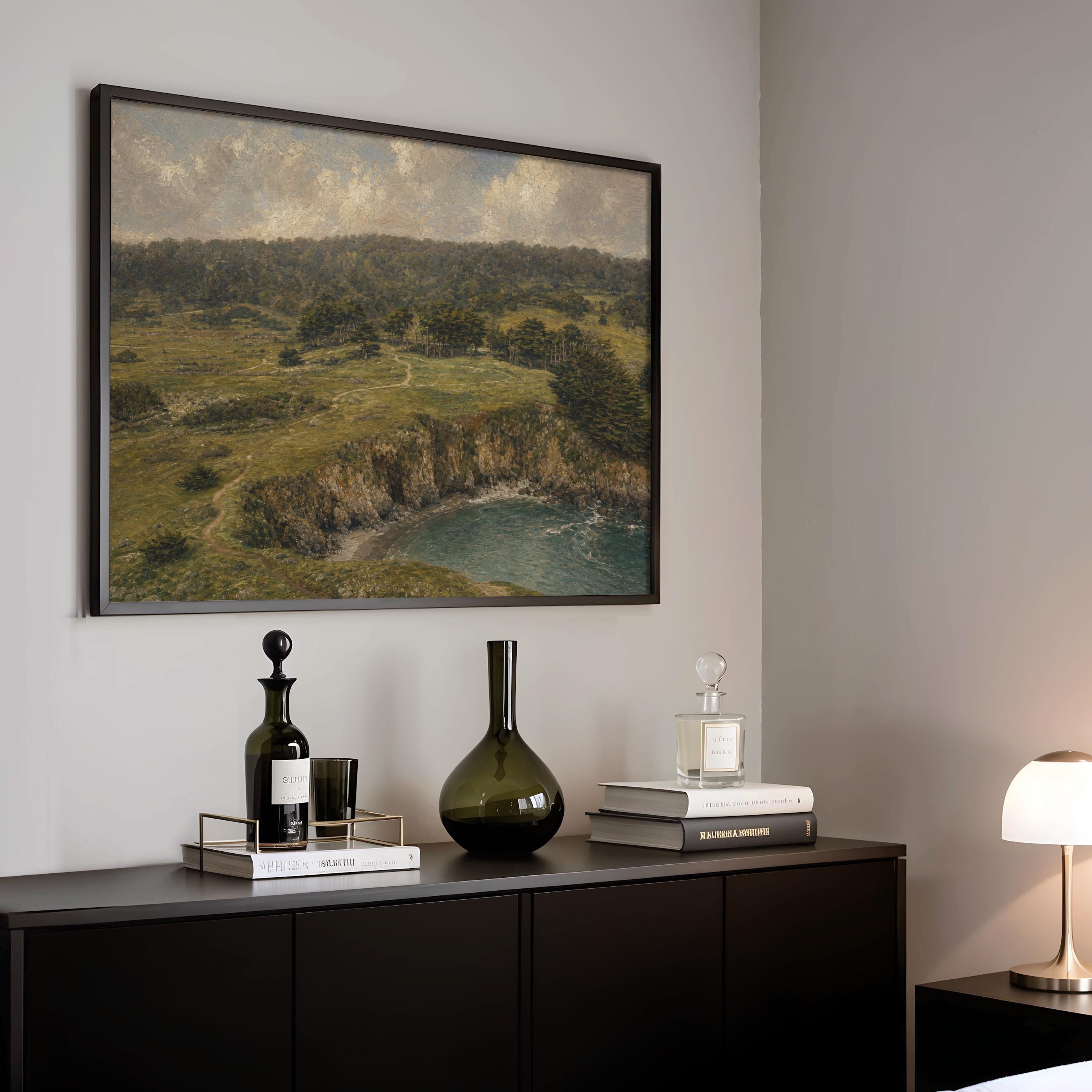 Coastal Scene Oil Painting Print Wall Art ∙ 2160