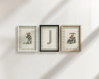 Vintage Teddy Bear Golf Prints Set of 3 | 1862