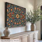 William Morris Botanical Cotton Float Frame Canvas Art Print ∙ 2212