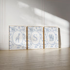 Blue Safari Nursery Prints: Chinoiserie Toile de Jouy | 1867