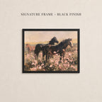 Vintage Horse Print - Among Wildflowers | 2261
