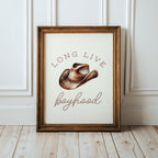 Long Live Boyhood Watercolor Cowboy Print | 1333