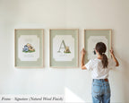 Personalized Name Classic Storybook Quote Nursery Art Vintage Sage Green Striped ∙ 2325