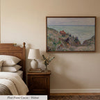 Monet Seascape Coastal Cotton Float Frame Canvas Art Print | 2214
