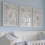 Blue Safari Nursery Prints: Chinoiserie Toile de Jouy | 1867