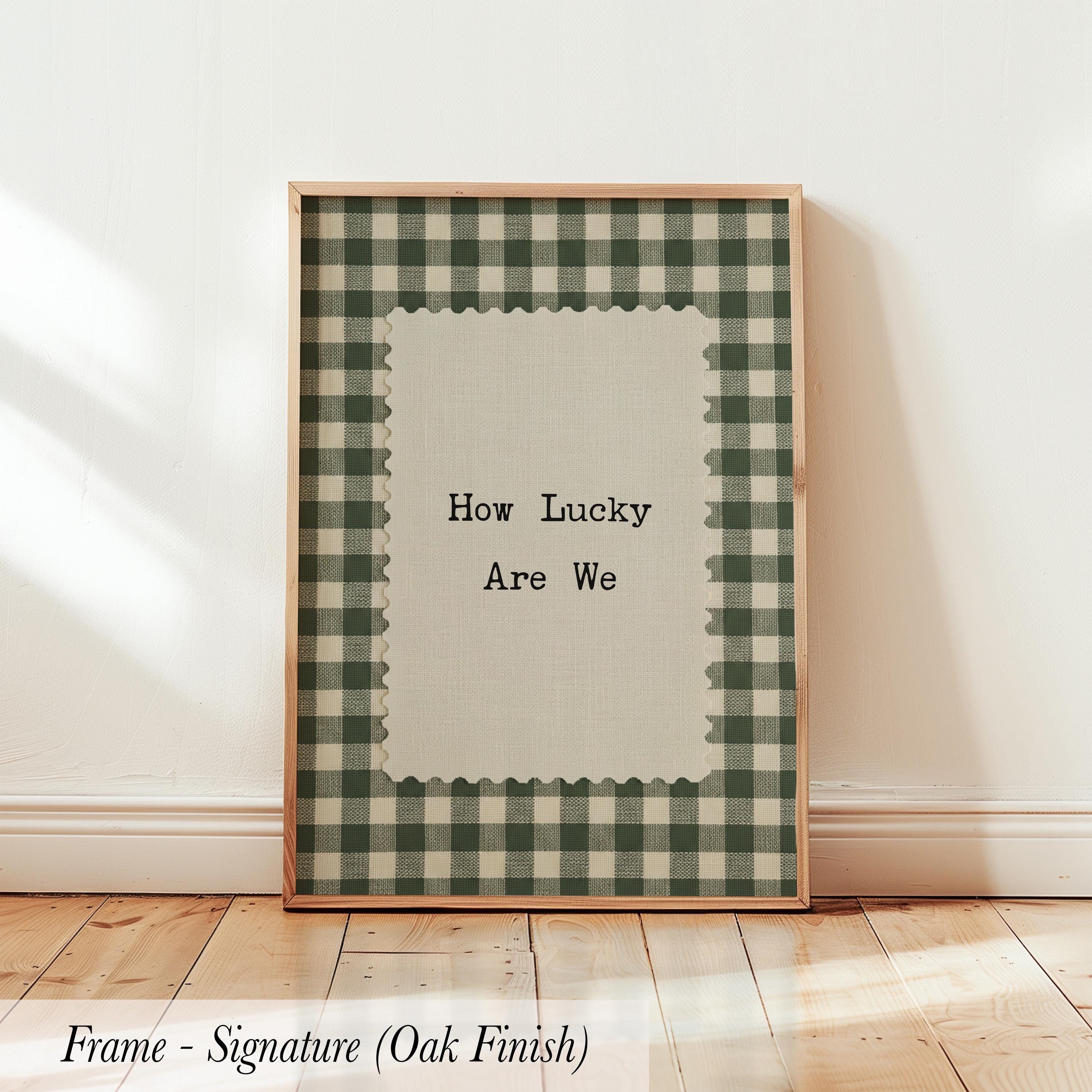 Green Gingham How Lucky Are We Art | 1960