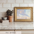 Vintage Pastel Sky Landscape Print | 2125