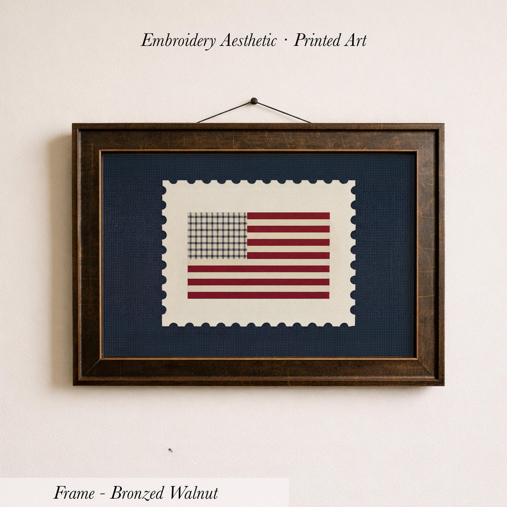 American Flag Vintage Boy Room | 1954
