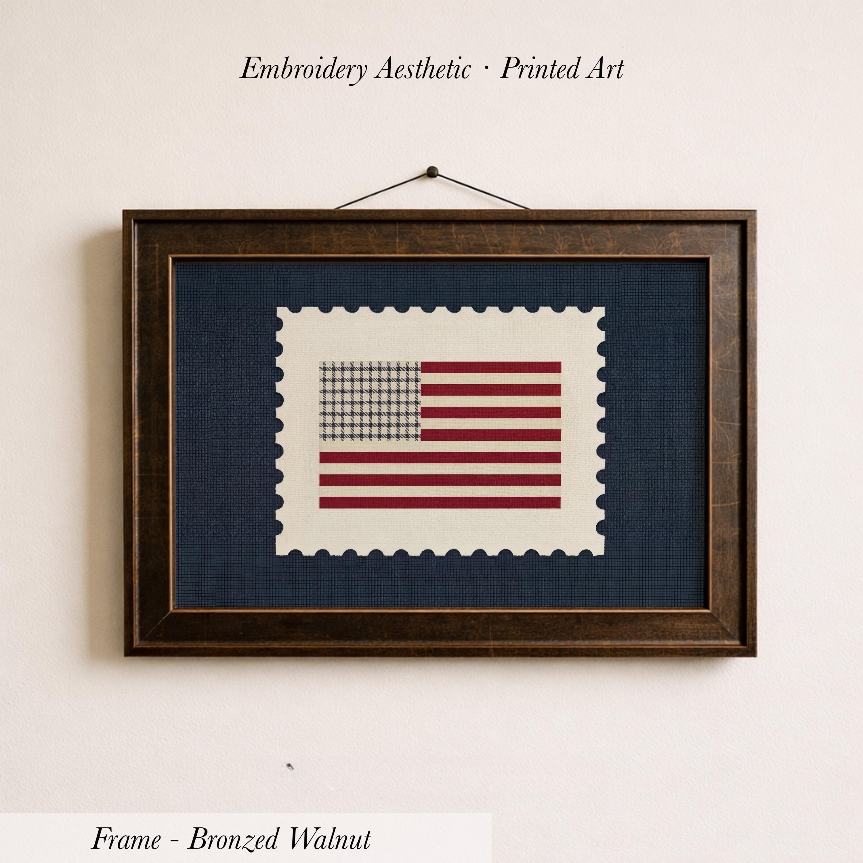 American Flag Vintage Boy Room | 1954
