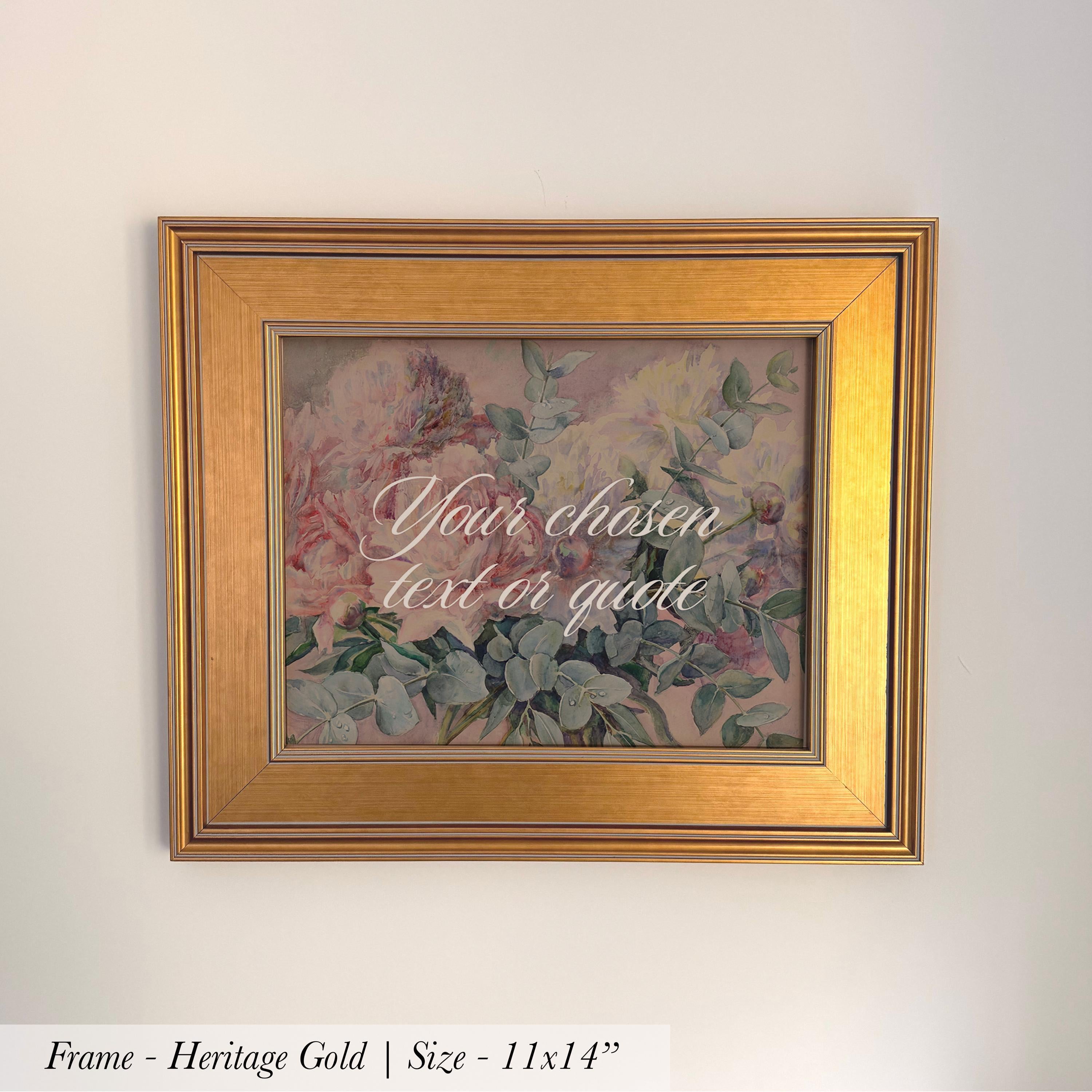 Custom Quote Nursery Wall Art | Vintage Floral Oil Painting Print | 2184