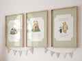 Set of 3 Winnie the Pooh Nursery Quotes, Winnie the Pooh Nursery Wall Art, Classic Pooh Baby Decor Wall Art, Digital, Printable, Framed