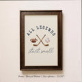 All Legends Start Small™ Sports Nursery Art ∙ Hockey, Football, Baseball ∙ 1993