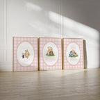 Classic Pooh Nursery Quotes Pink Gingham | 1874