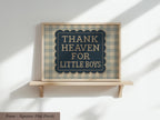 Thank Heaven For Little Boys Vintage Nursery Wall Art | 1638