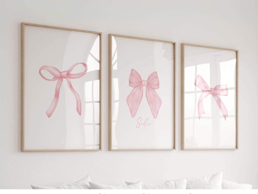 Pink Bow Name Art Set | 1228
