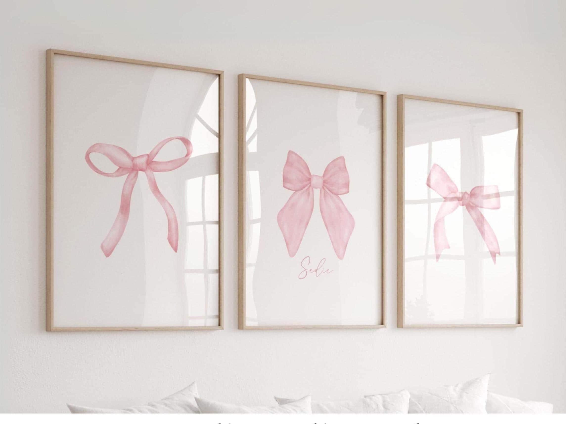 Pink Bow Name Art Set | 1228