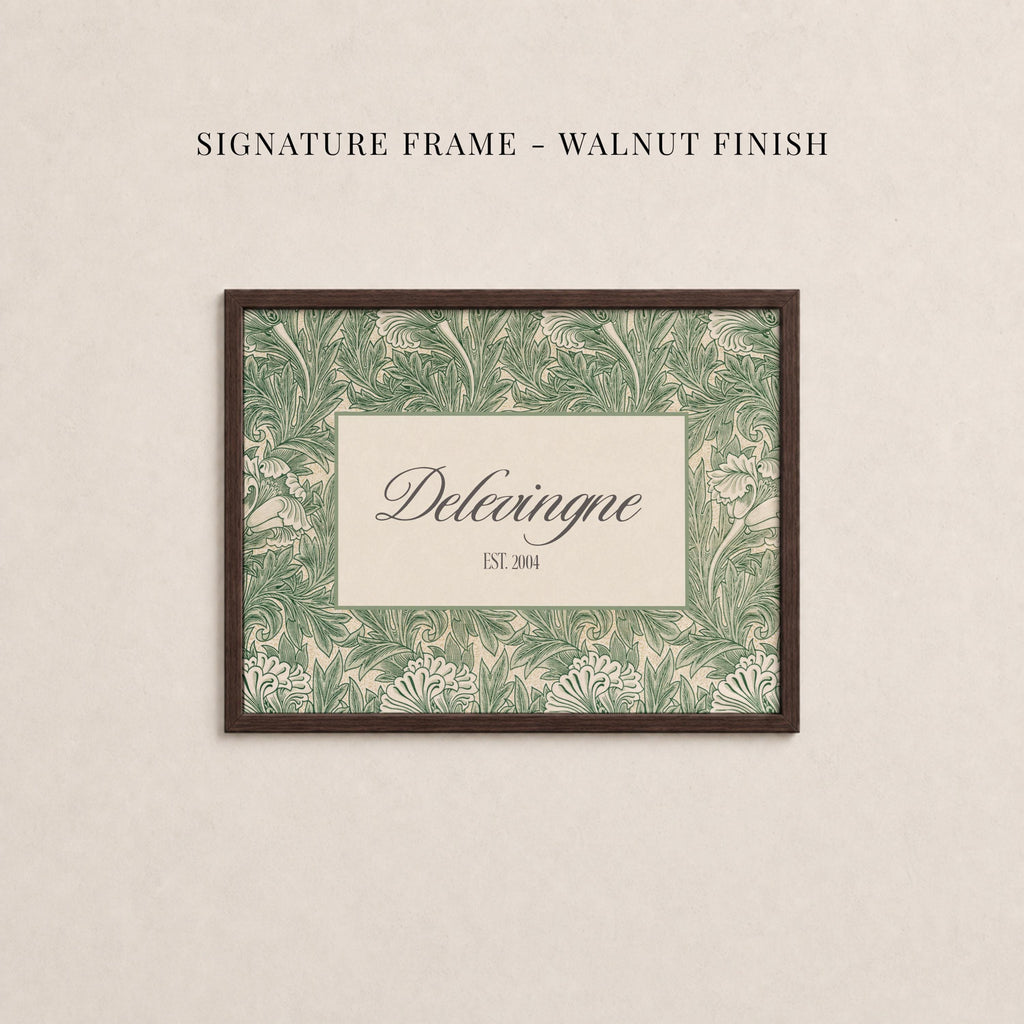 Custom Family Name Sign William Morris Floral Wall Art | 2243