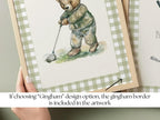 Boy Golf Nursery Teddy Art Set | 1861