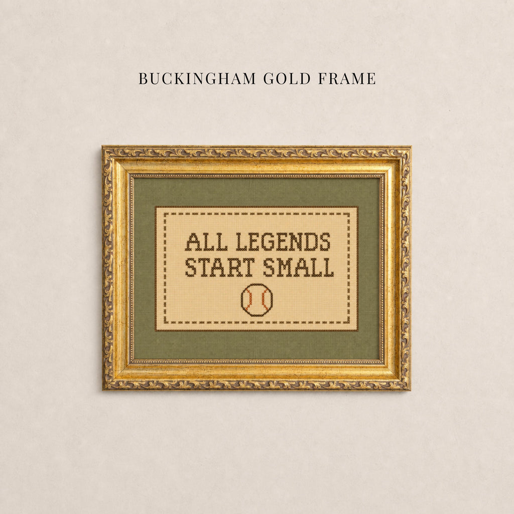 All Legends Start Small™ Print ∙ Vintage Sports Nursery Wall Art ∙ 2285