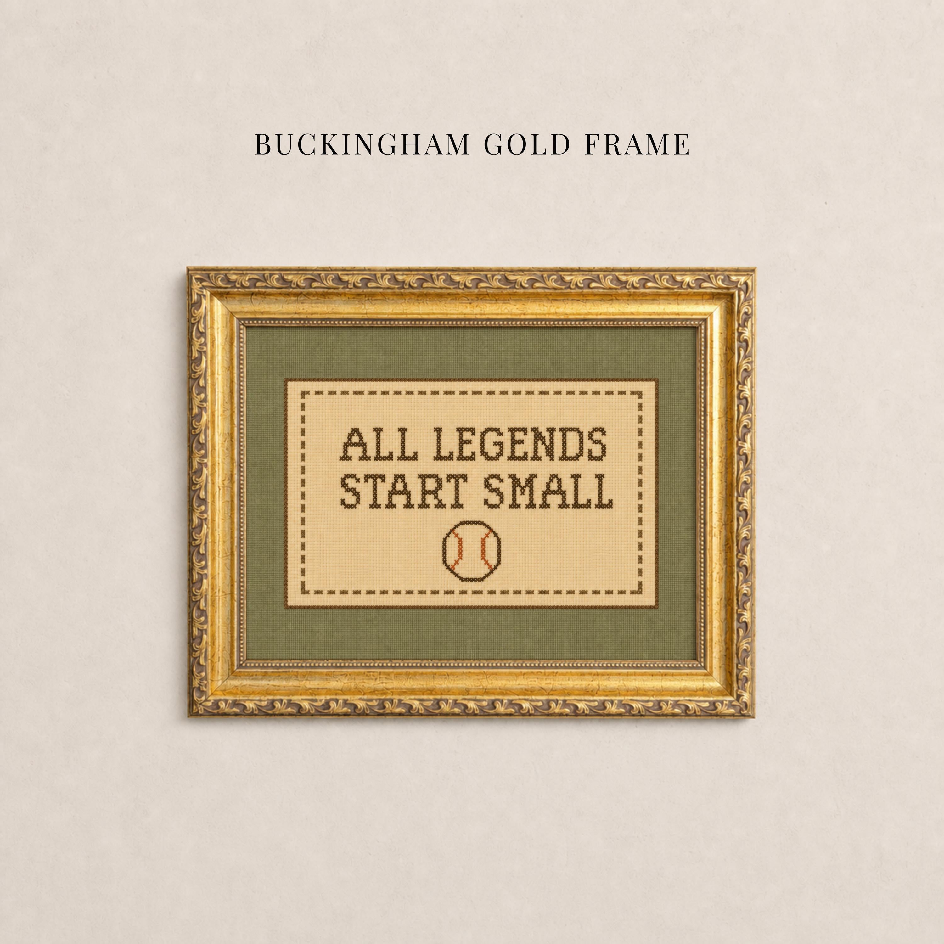 All Legends Start Small™ Print ∙ Vintage Sports Nursery Wall Art ∙ 2285