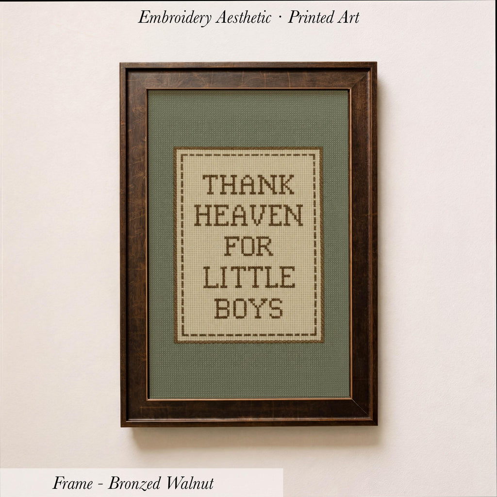 Thank Heaven Little Boys Nursery Art | 1955