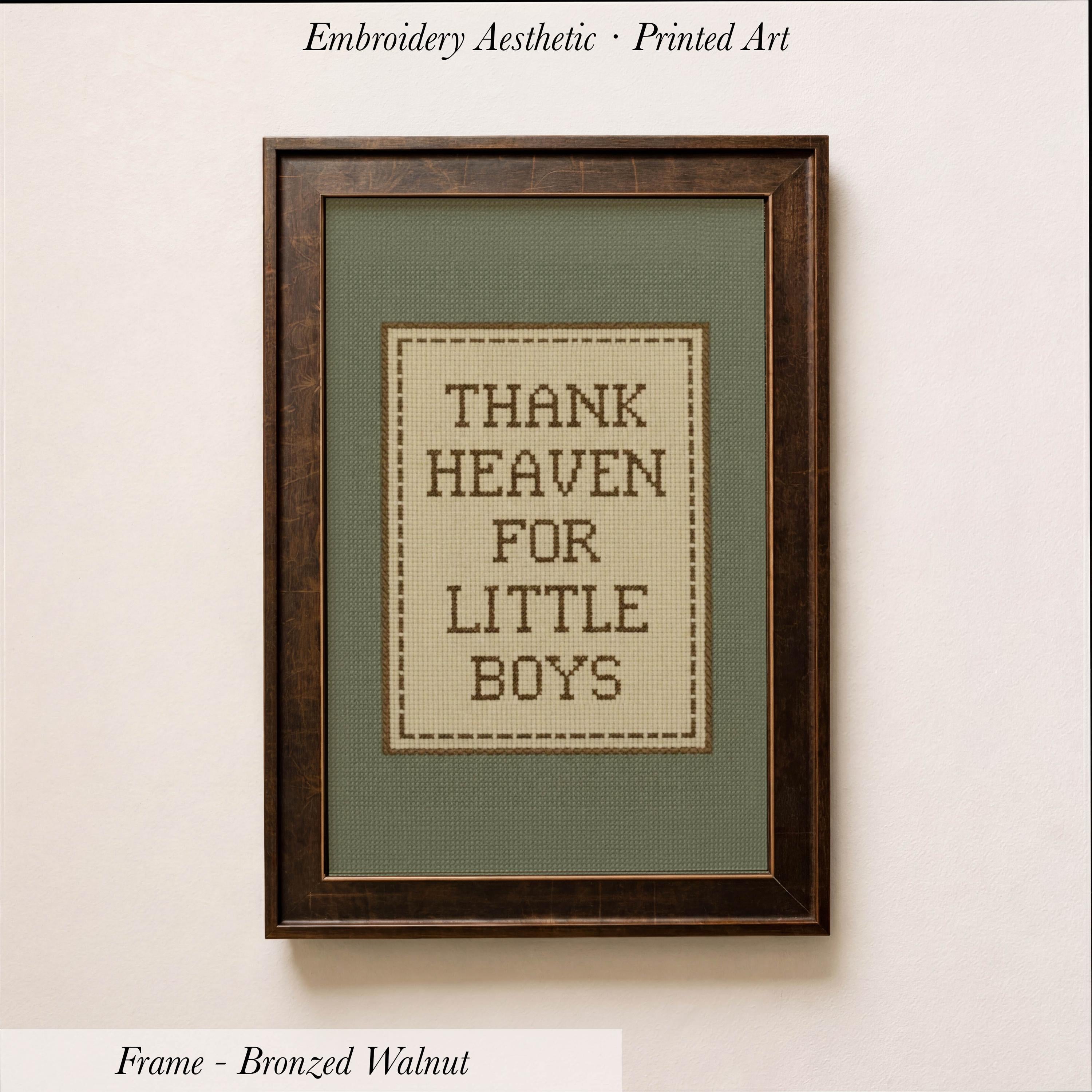 Thank Heaven Little Boys Nursery Art | 1955