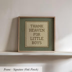Thank Heaven For Little Boys Nursery Art | 1955