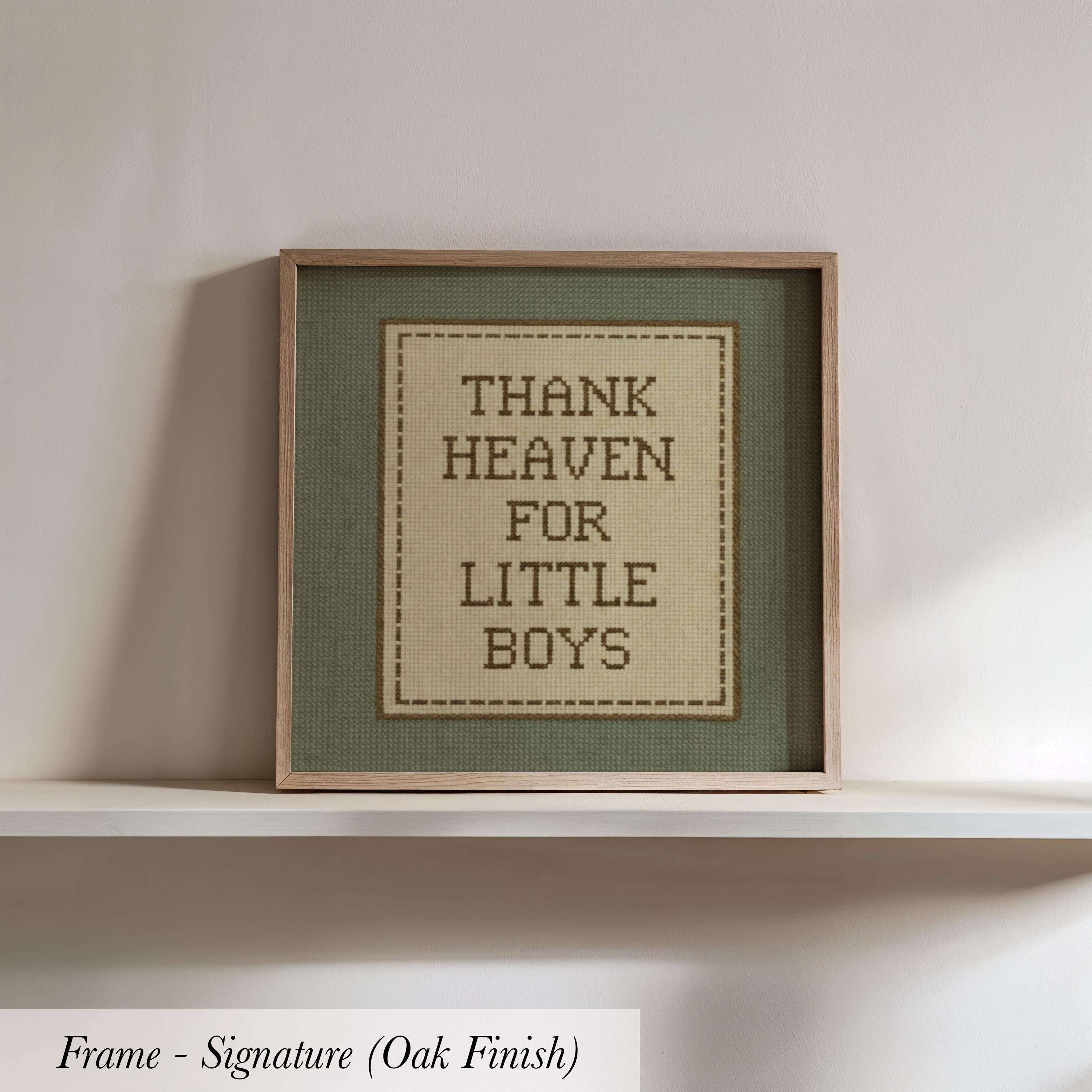 Thank Heaven For Little Boys Nursery Art | 1955