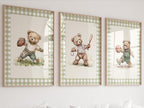 Sport nursery set, Sport Boy nursery, Sport nursery set Basketball Baseball Football, Vintage sport,Sports Nursery Theme Decor for Kids Room