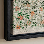 William Morris Botanical Cotton Float Frame Canvas Art Print | 2210