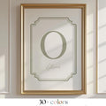 Custom Personalized Vintage Initial Art | 1196