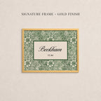 Custom Family Name Sign Vintage William Morris Botanical Wall Art | 2244
