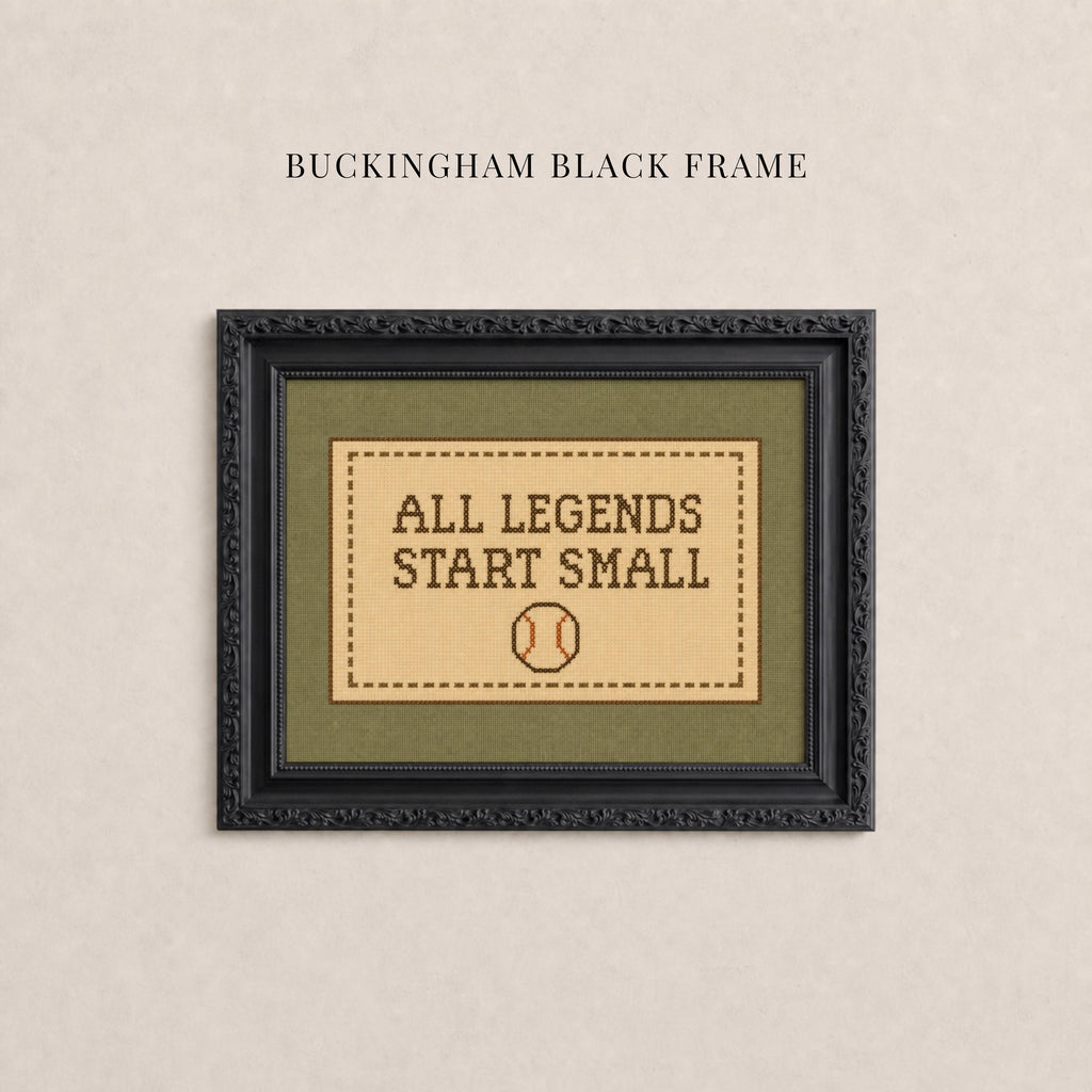 All Legends Start Small™ Print ∙ Vintage Sports Nursery Wall Art ∙ 2285