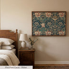 Botanical Wall Art William Morris Cotton Float Frame Canvas Art Print | 2213