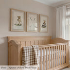 Boy's Golf Nursery Art ∙ Set of 3 Prints Beige Plaid Teddy Bears | 2237
