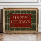 Vintage Style Plaid Christmas Decor ∙ Farmhouse Christmas Decorating ∙ 1700