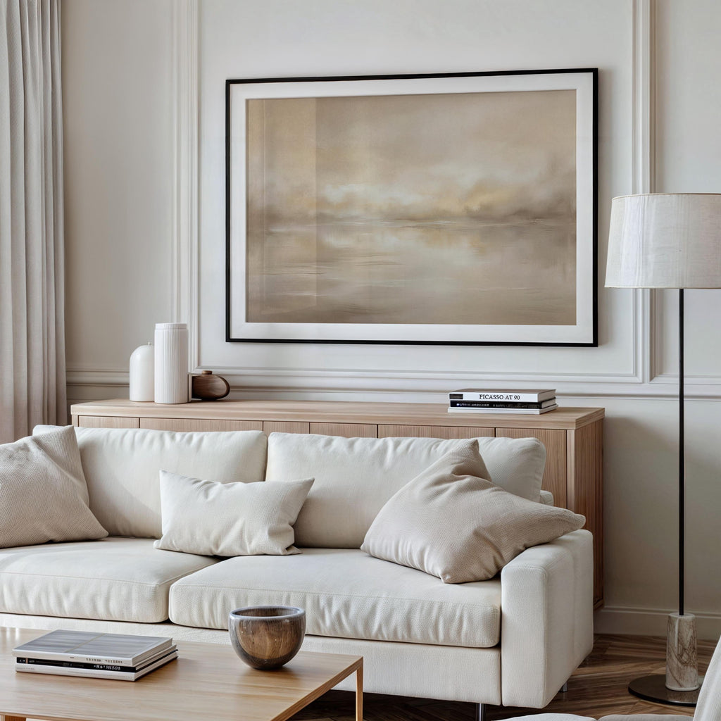 Golden Hour Abstract Landscape Wall Art | 1824