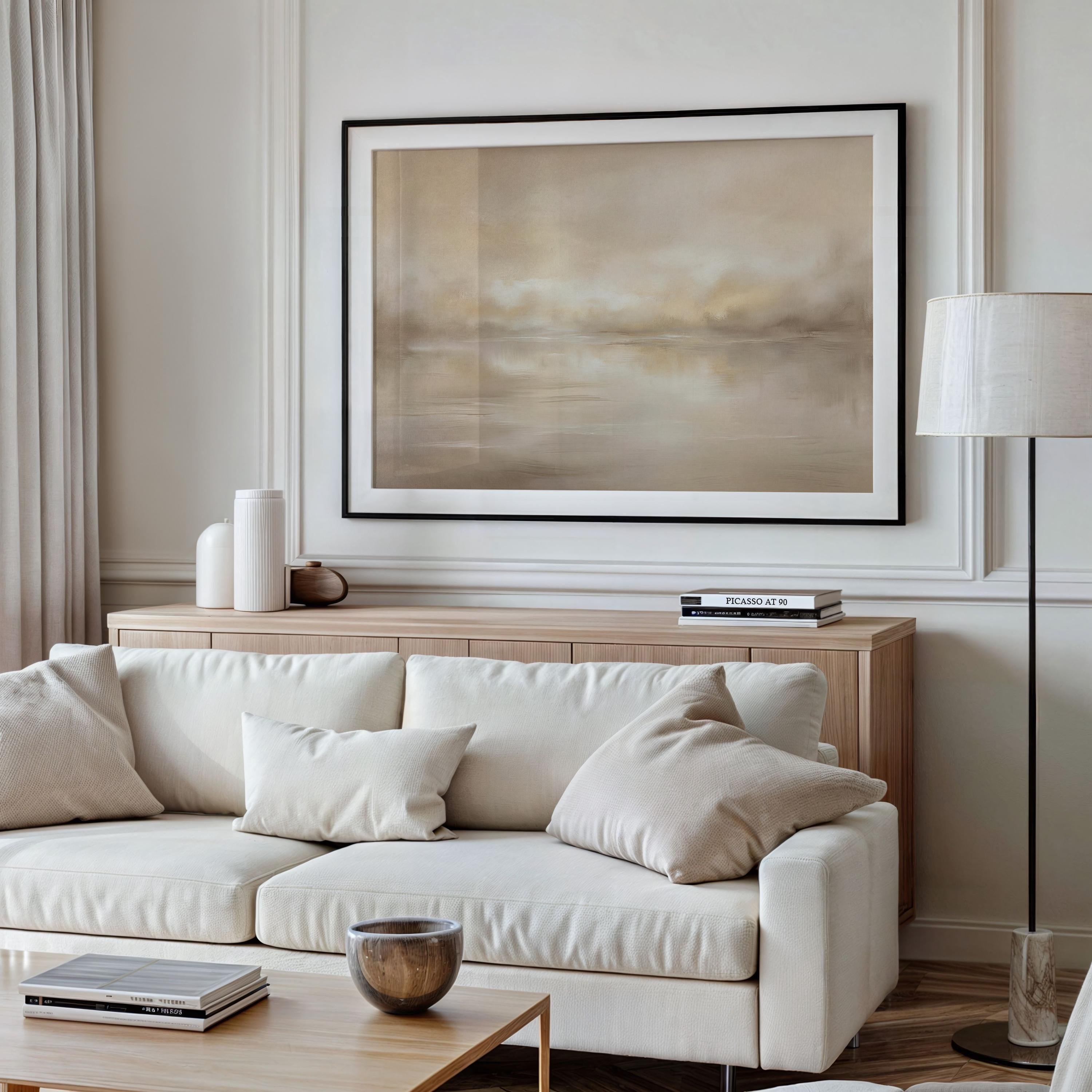 Golden Hour Abstract Landscape Wall Art | 1824