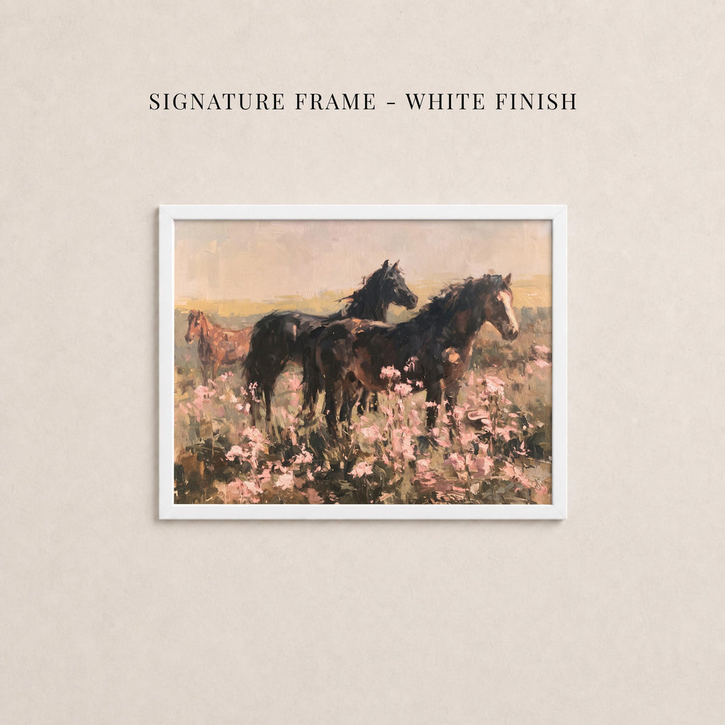 Vintage Horse Print - Among Wildflowers | 2261