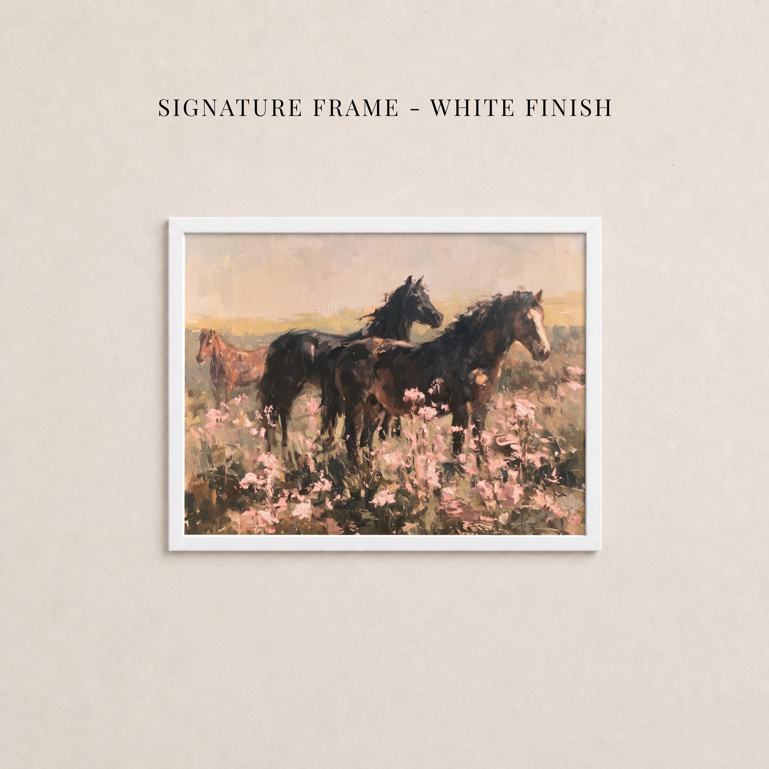 Vintage Horse Print - Among Wildflowers | 2261