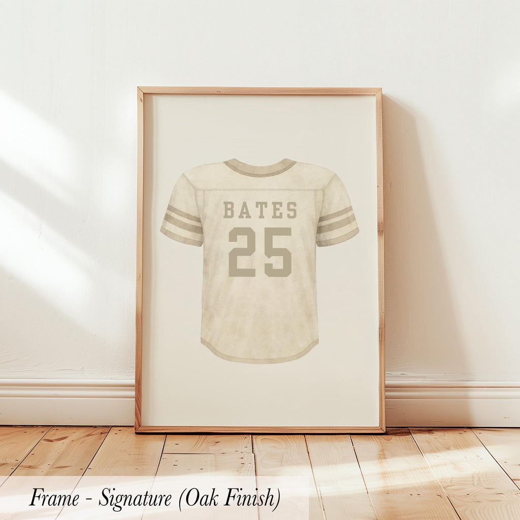 Personalized Football Jersey Wall Art | 1816