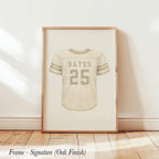 Personalized Football Jersey Wall Art | 1816